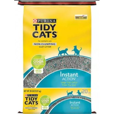 Purina Tidy Cats Non-Clumping Cat Litter Instant Action for Multiple Cats 20 lb. Box