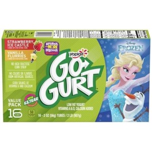 Yoplait Go-Gurt Disney Frozen Low Fat Yogurt