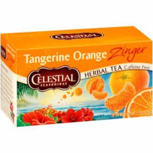 Celestial Seasonings Tangerine Orange Zinger Herbal Tea Caffeine Free
