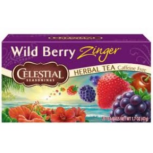 Celestial Seasonings Wild Berry Zinger Herbal Tea Caffeine Free