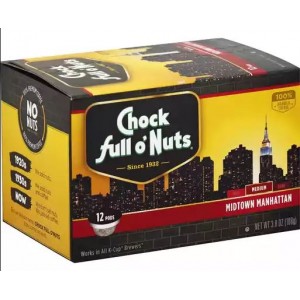 Chock Full O' Nuts Midtown Manhattan Medium Roast Coffee K-Cups