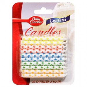 Betty Crocker Candles - Confetti