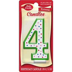 Betty Crocker Candle - Numeral 4