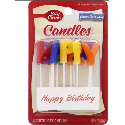 Betty Crocker Happy Birthday Candles