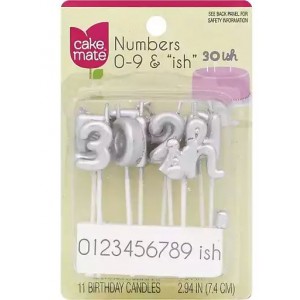 Cake Mate Numbers 0-9 Ish Candles