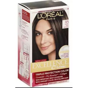 L'OrealÂ® Paris Dark Ash Brown #4A Cooler Hair Color