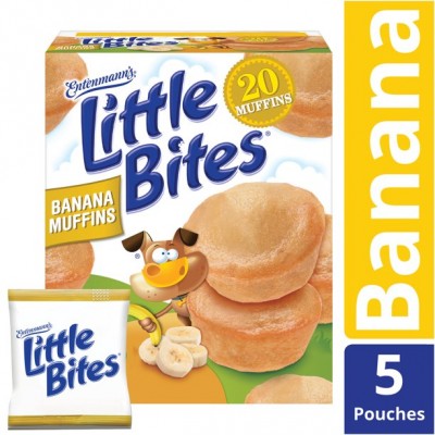 Entenmann's Little Bites Banana Mini Muffins, 5 pouches
