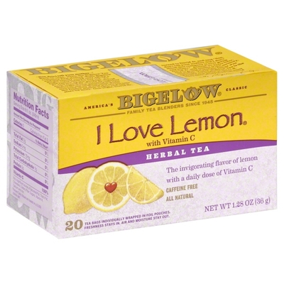 Bigelow Herbal Tea Bags - I Love Lemon
