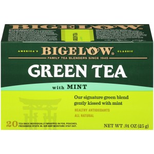 Bigelow Green Tea Bags with Mint