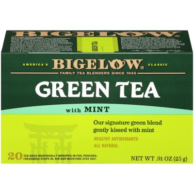 Bigelow Green Tea Bags with Mint