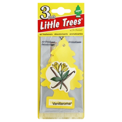 Little Trees 3 Pak Vanillaroma Air Fresheners