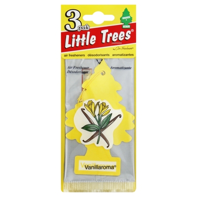 Little Trees 3 Pak Vanillaroma Air Fresheners