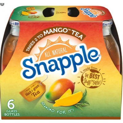 Snapple Mango Tea Bottle