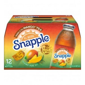 Snapple All Natural Mango Tea - 12 Pack