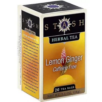 Stash Premium Herbal Tea - Lemon Ginger - Caffeine Free