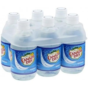 Canada Dry Club Soda - 6 Pack Glass Bottles