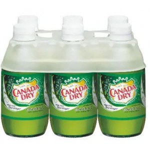 Canada Dry Ginger Ale - 6 Pack Glass Bottles