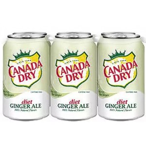 Canada Dry Diet Ginger Ale - 6 Pack Slim Cans