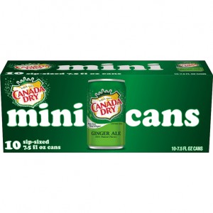 Canada Dry Ginger Ale - 10 Pack Mini Cans