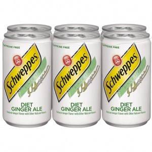 Schweppes Diet Ginger Ale - 6 Pack Cans