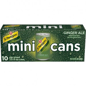 Schweppes Ginger Ale - 10 Pack Mini Cans