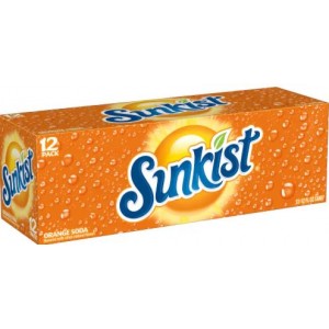 Sunkist Orange Soda - 12 Pack Cans