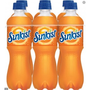 Sunkist Orange Soda - 6 Pack Bottles