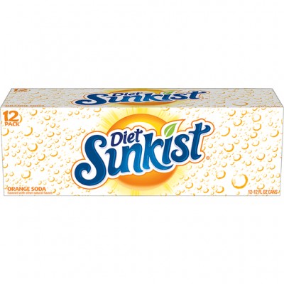 Sunkist Diet Orange Soda - 12 Pack Cans Sunkist Diet Orange Soda - 12 Pack Cans