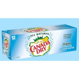 Canada Dry Original Sparkling Seltzer Water - 12 Pack Cans