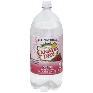 Canada Dry Raspberry Sparkling Seltzer Water - 1 Liter Bottle