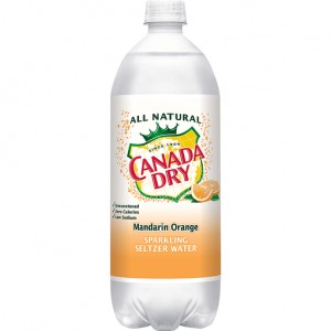 Canada Dry Mandarin Orange Sparkling Seltzer Water - 1 Liter