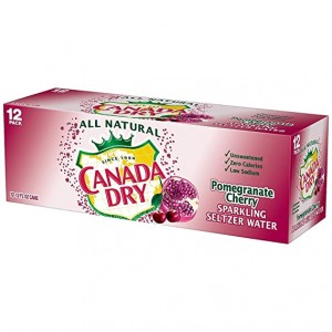 Canada Dry Pomegranate Cherry Sparkling Seltzer Water