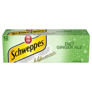 Schweppes Diet Ginger Ale - 12 Pack Cans