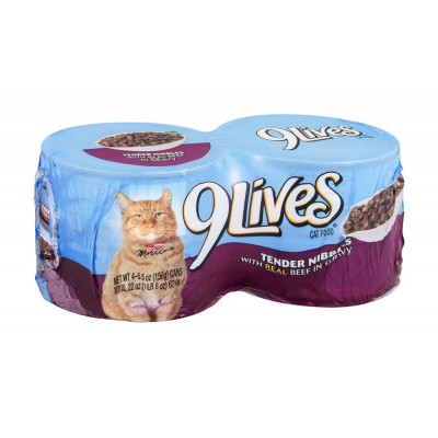 9Lives Cat Food- Beef & Gravy Dinner