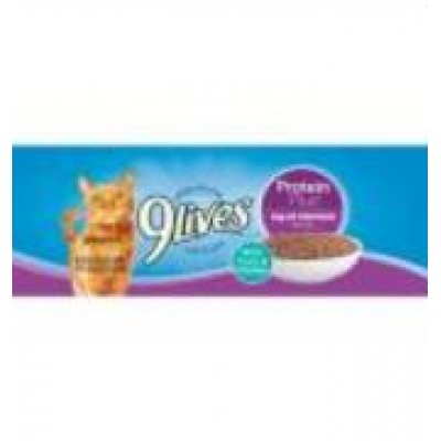 9Lives Protein Plus Cat Food - With Tuna & Chicken, 4 ct