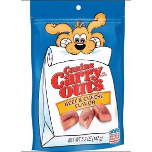 Canine Carry Outs Beef and Cheese Dog Snacks