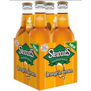 Stewart's Soda Orange and cream Soda -4 pack
