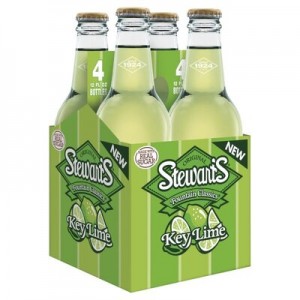 Stewart's Fountain Classics Key Limer - 4 Pack Glass Bottles