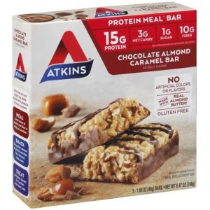 Atkins Chocolate Almond Caramel Bar - 5 Pack