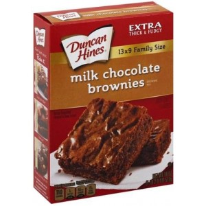 Duncan Hines Premium Milk Chocolate Brownie Mix Family-Style