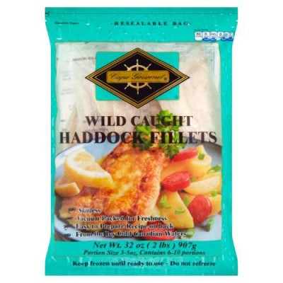 Cape Gourmet Haddock Fillets, Wild Caught