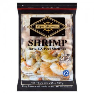 Cape Gourmet Shrimp, Large Raw EZ Peel Shell-On