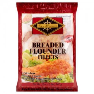 Cape Gourmet Flounder Fillets, Breaded