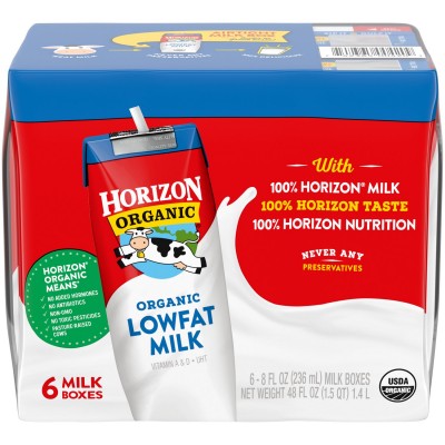 Horizon Organic Lowfat Milk - 6 Pack