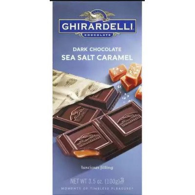 Ghirardelli Chocolate Prestige Bar Dark Chocolate Sea Salt Caramel