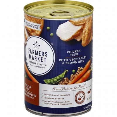 Farmer's Market Adult Dog Food Chicken Stew with Vegetables and Brown Rice