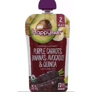 Happy Baby Purple Carrots Bananas Avocados & Quinoa Stage 2
