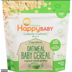 Happy Baby Organics Clearly Crafted Oatmeal Baby Cereal