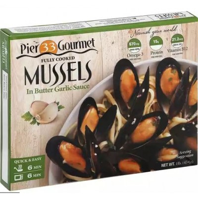 Pier 33 Gourmet Mussels in Butter Garlic Sauce