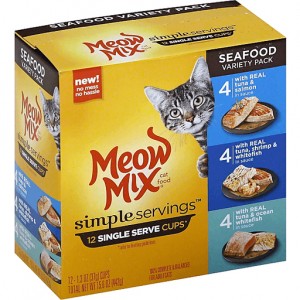Meow Mix Simple Servings Cat Food - Seafood